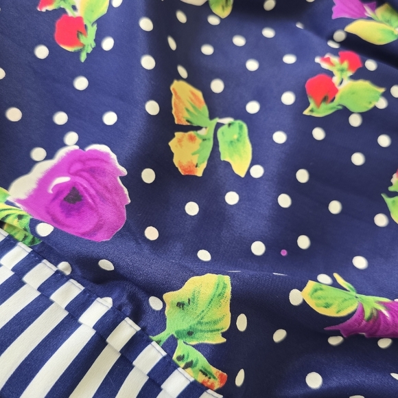 Victoria’s Secret Vintage Kimono Robe Gold Tag Floral Purple Red Blue One Size🌸 - Picture 8 of 10